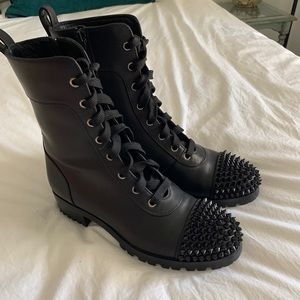 Christian Louboutin Croc Leather Boots